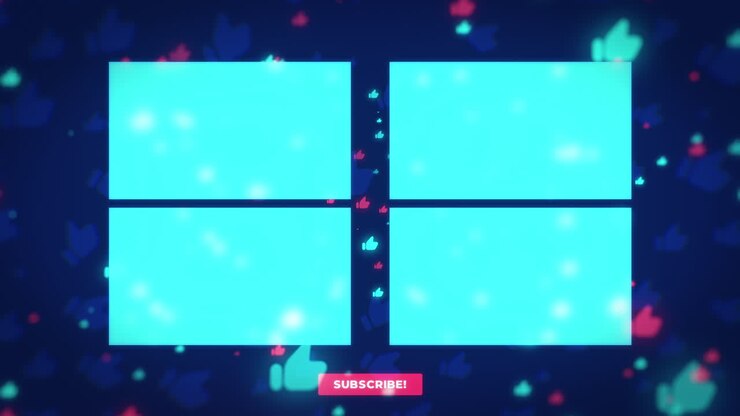Modello per la schermata finale di YouTube
