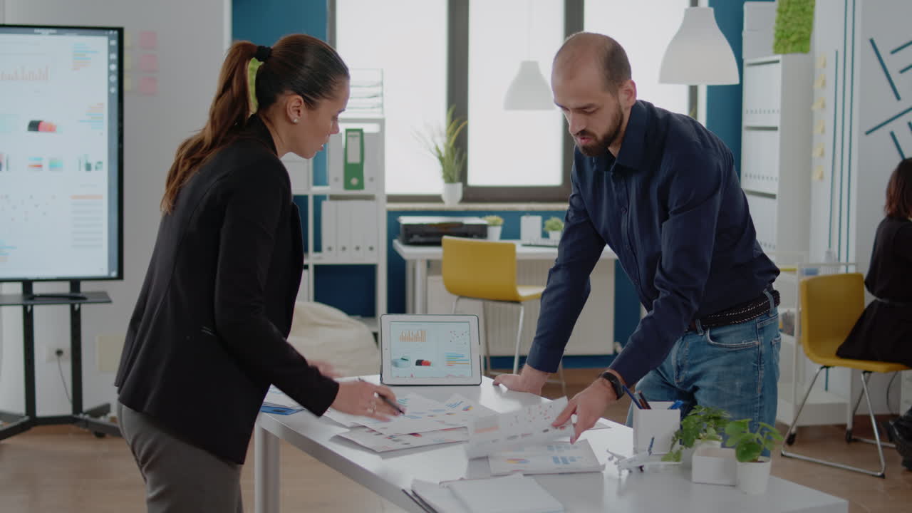 People with corporate job doing teamwork for business project