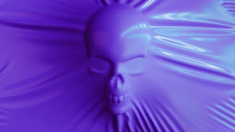 abstract purple skull and fabric background