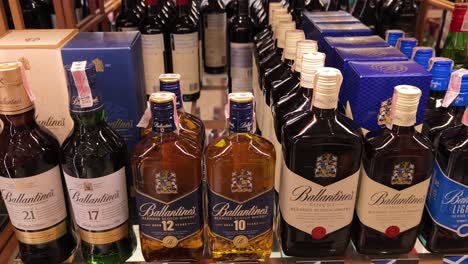 ballantine's scotch whisky display