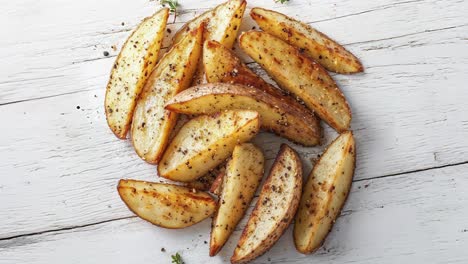 crispy baked potato wedges