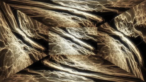 abstract golden digital flowing pattern