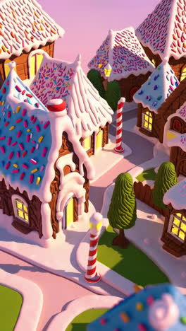 charming gingerbread christmas town