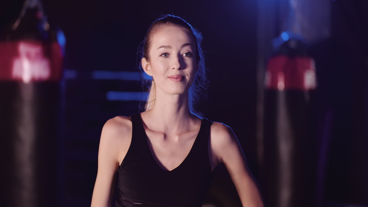 Lockdown Shot Of Beautiful Confident Young Woman Standing At Fitness Club 2