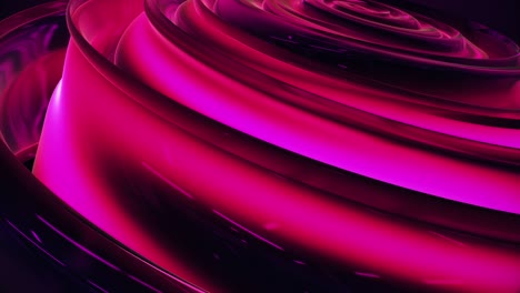 abstract magenta brillante espejo reflectante bucle de fondo en espiral