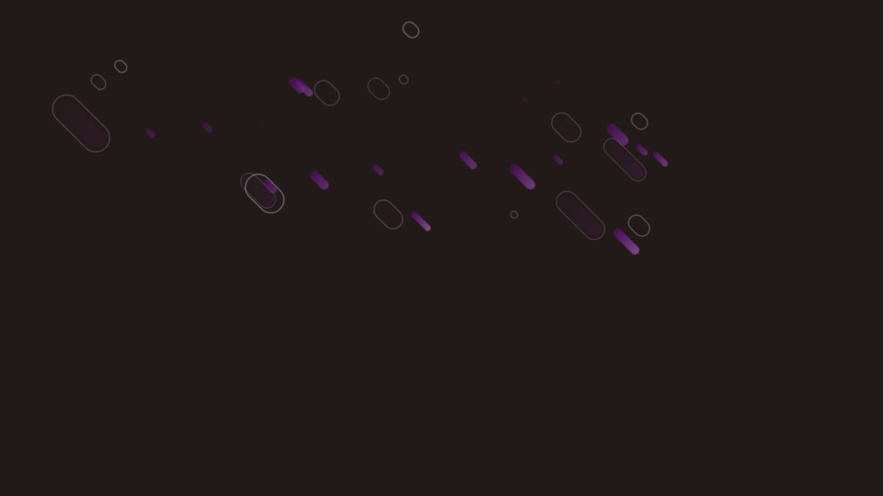 animación de senderos de luz púrpura en movimiento sobre un fondo negro