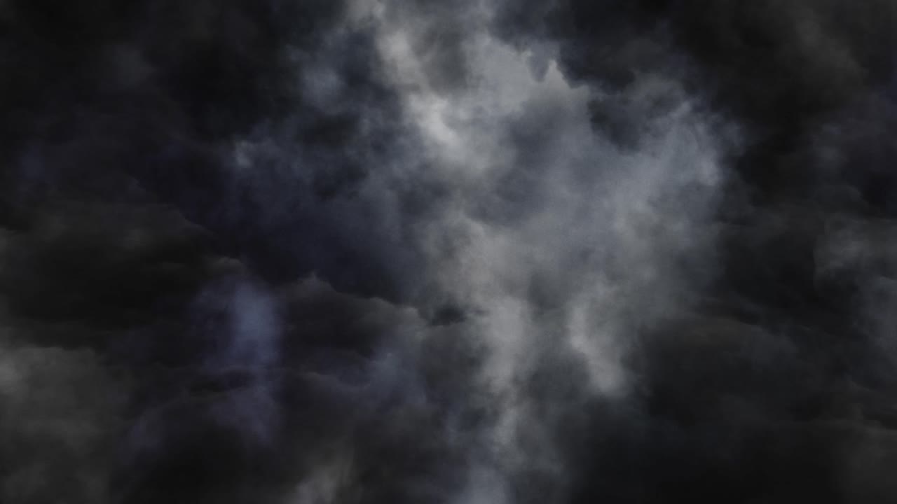 vista del movimiento de nubes oscuras acercándose con una tormenta
