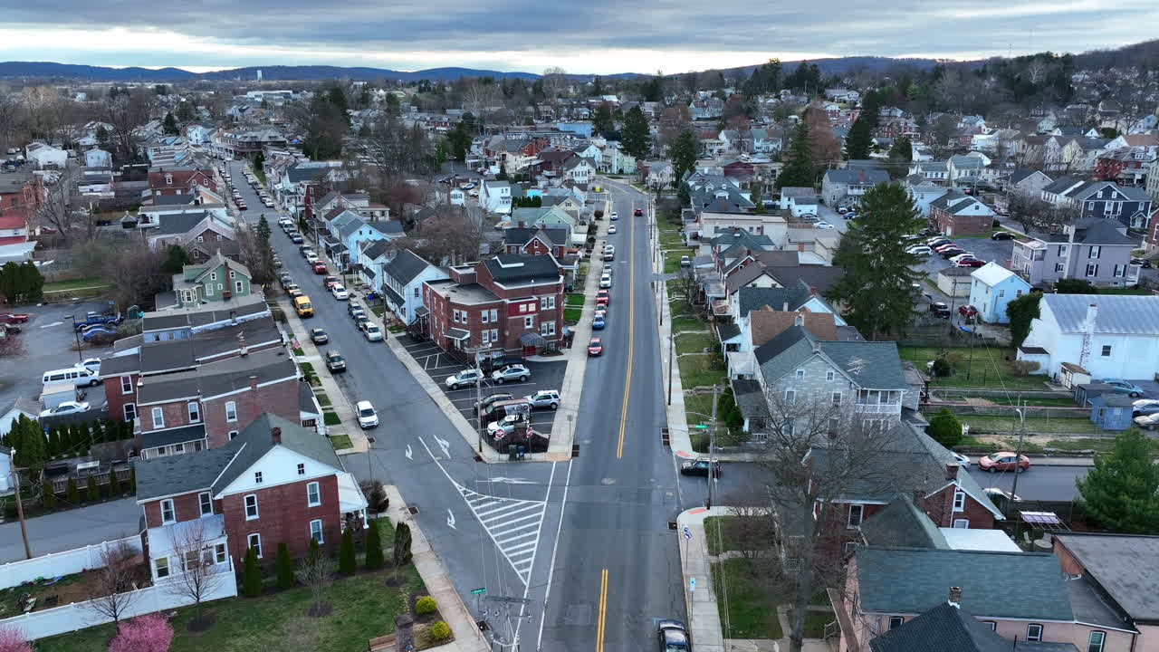 에프라타 펜실베니아 마을의 주택 공중