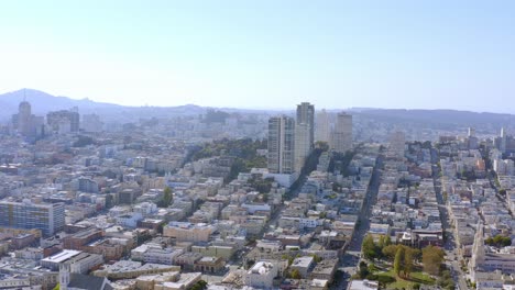 Aerial:-Cityscape-and-downtown,-drone-view