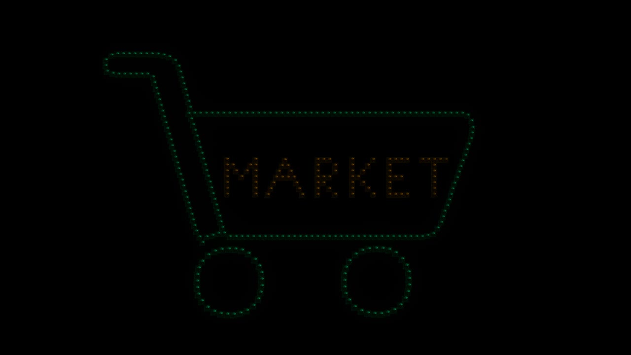 logotipo de la luz del mercado