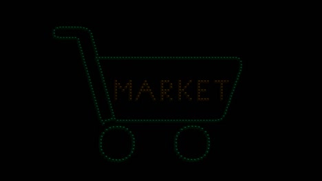 logotipo de la luz del mercado