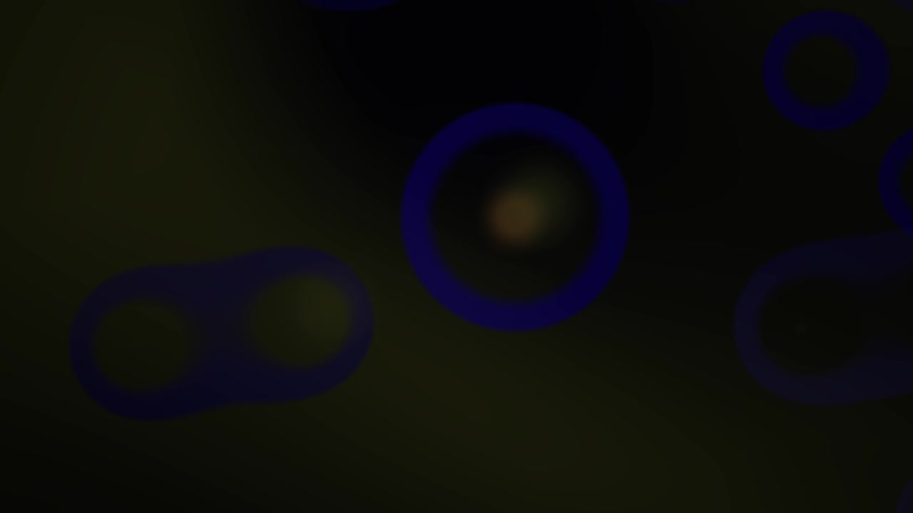 Abstract Motion Background with Floating Blue Glowing Circles