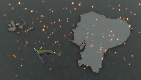 에도르 지도와 발 배경