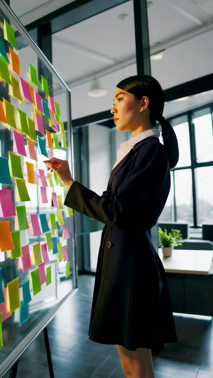 Businesswoman Planning in Modern Office