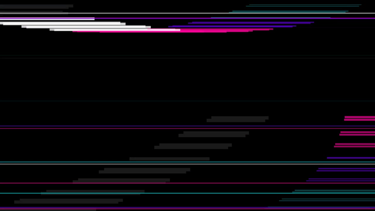 Effetto glitch digitale con linee astratte e rumore