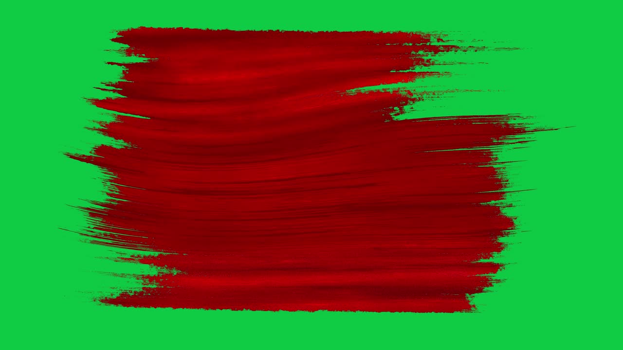 3D painted flowing brush strokes artistic stripes design on green screen alpha channel key background motion graphics visual effects animation overlay paint colour dark red maroon