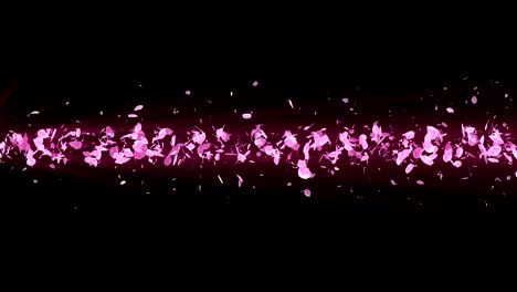 spiral shiny particle of cherry blossoms. sakura pattern. japanese cherry dancing. vortex from pink petals. abstract loop animation.