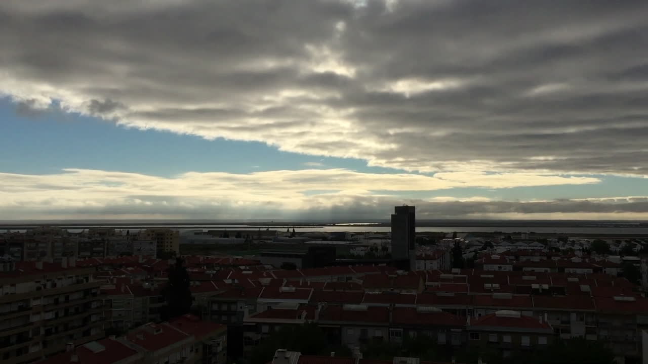 Rooftop panoramic over the river