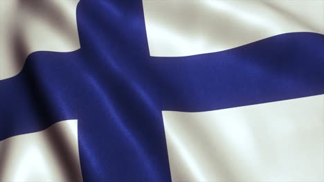 finland flag video loop - 4k