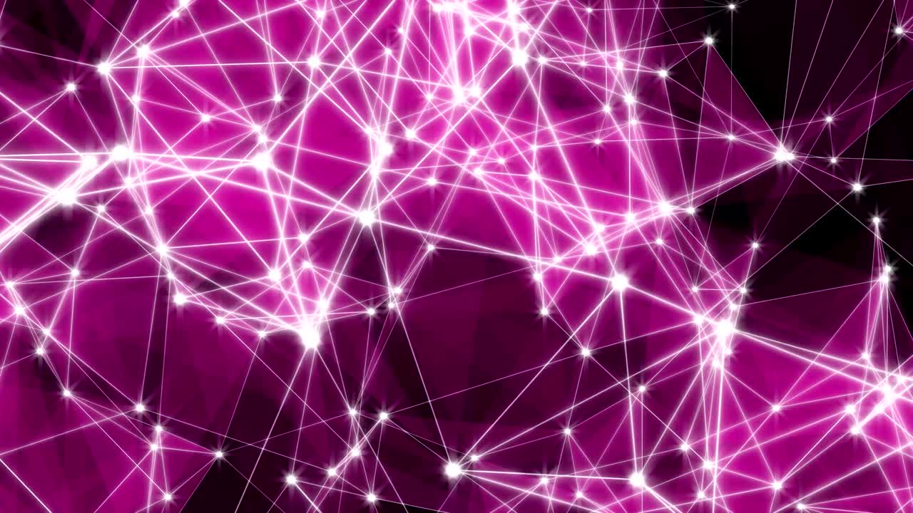 fondo de movimiento de bucle abstracto plexo dinámico tecnología futurista. renderizado en 3d