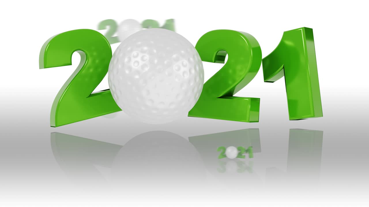 Few Golf ball 2021 designs with reflections in Infinite Rotation