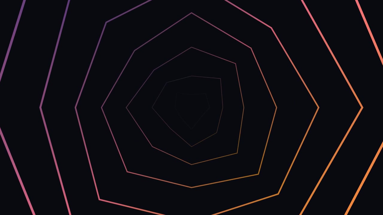 Abstrakt geometrisk tunnel med tonade linjer