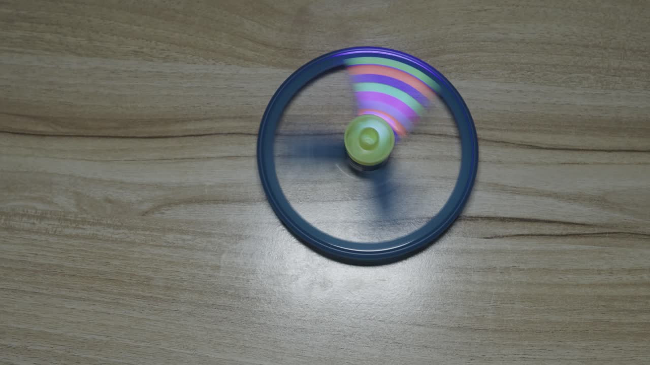 illusion maker of colorful light with blurred motion