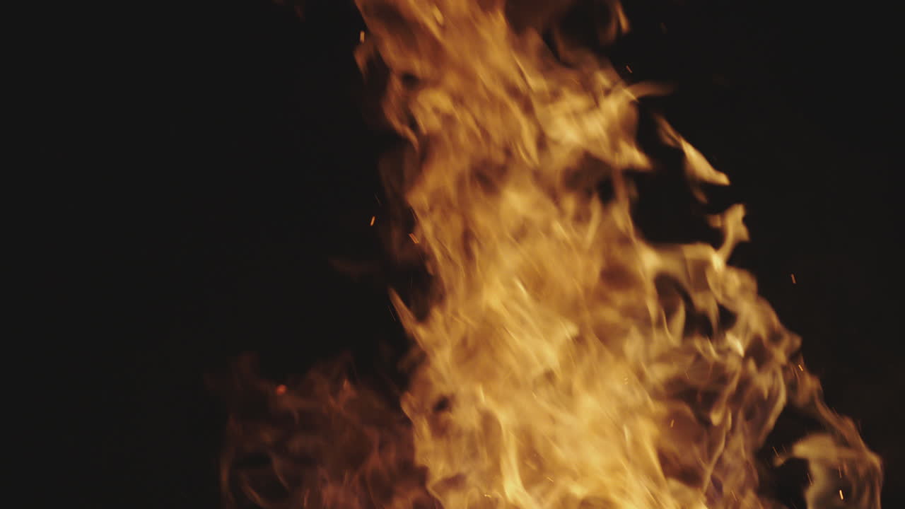 primer plano de las llamas del fuego