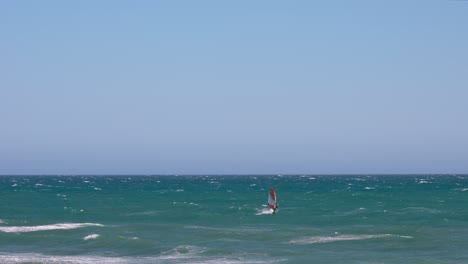 wind surfer in slow motion