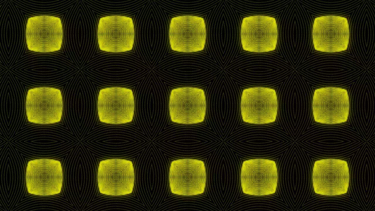 patrón de color amarillo diseño gótico animación gráficos de movimiento