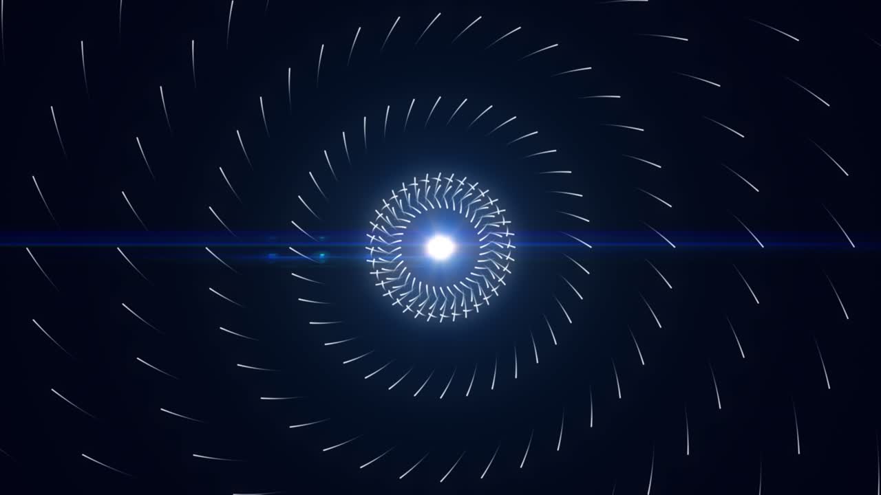 빛나는 중심을 가진 추상적인 나선형 디자인