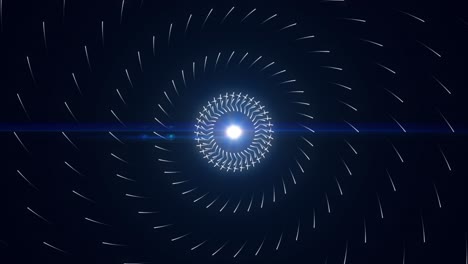 abstract spiral design with glowing center