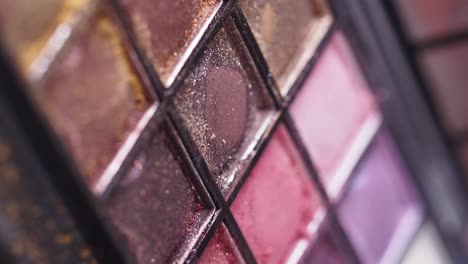 close up of an eyeshadow palette