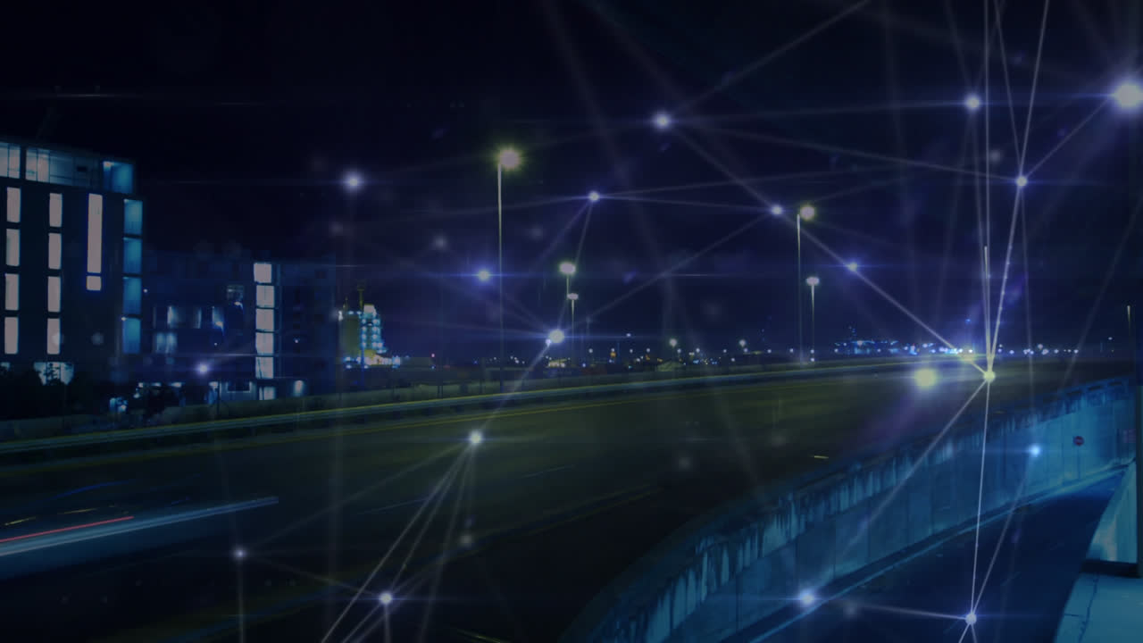 compuesto digital de la calle por la noche