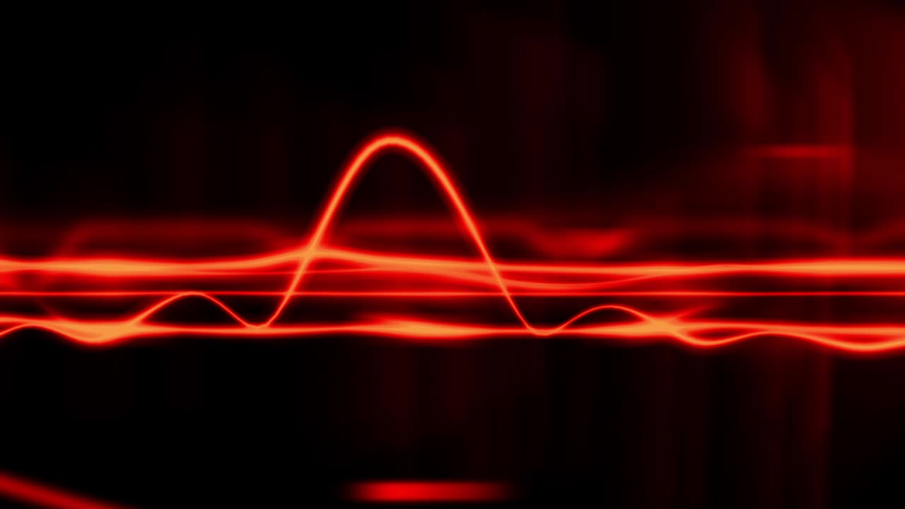 차가운 파도 빨간색