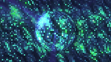 bola de discoteca con reflejo de luz