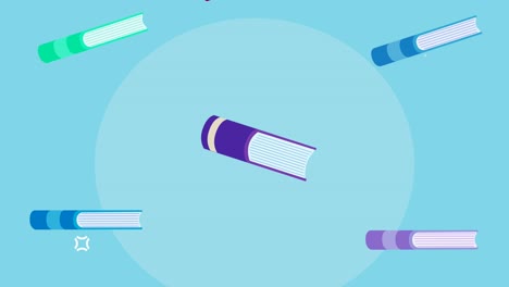 text books education supplies animation
