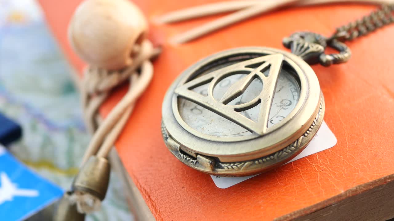 Vintage Pocket Watch and Travel Essentials