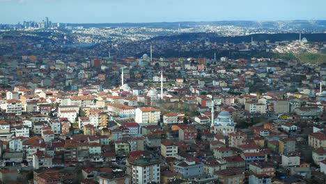 istanbul cityscape aerial view