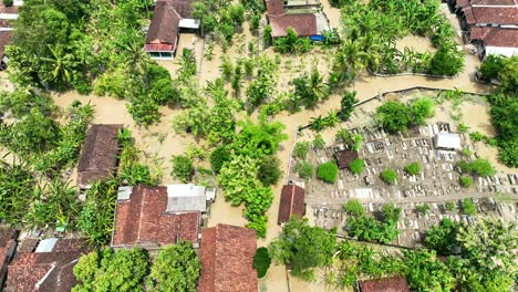 flooding of streets in northwest cawas during the wet season