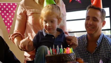 Parents-celebrating-their-son-birthday-at-home-4k