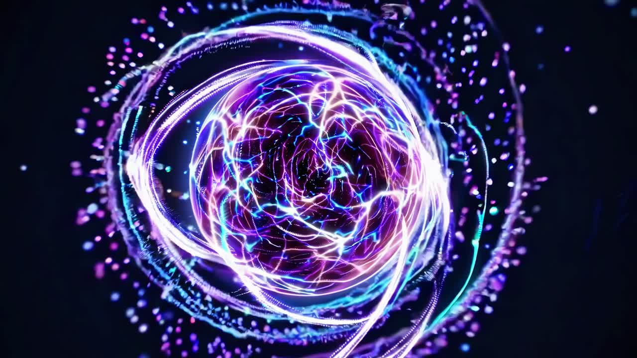 esfera resplandeciente abstracta