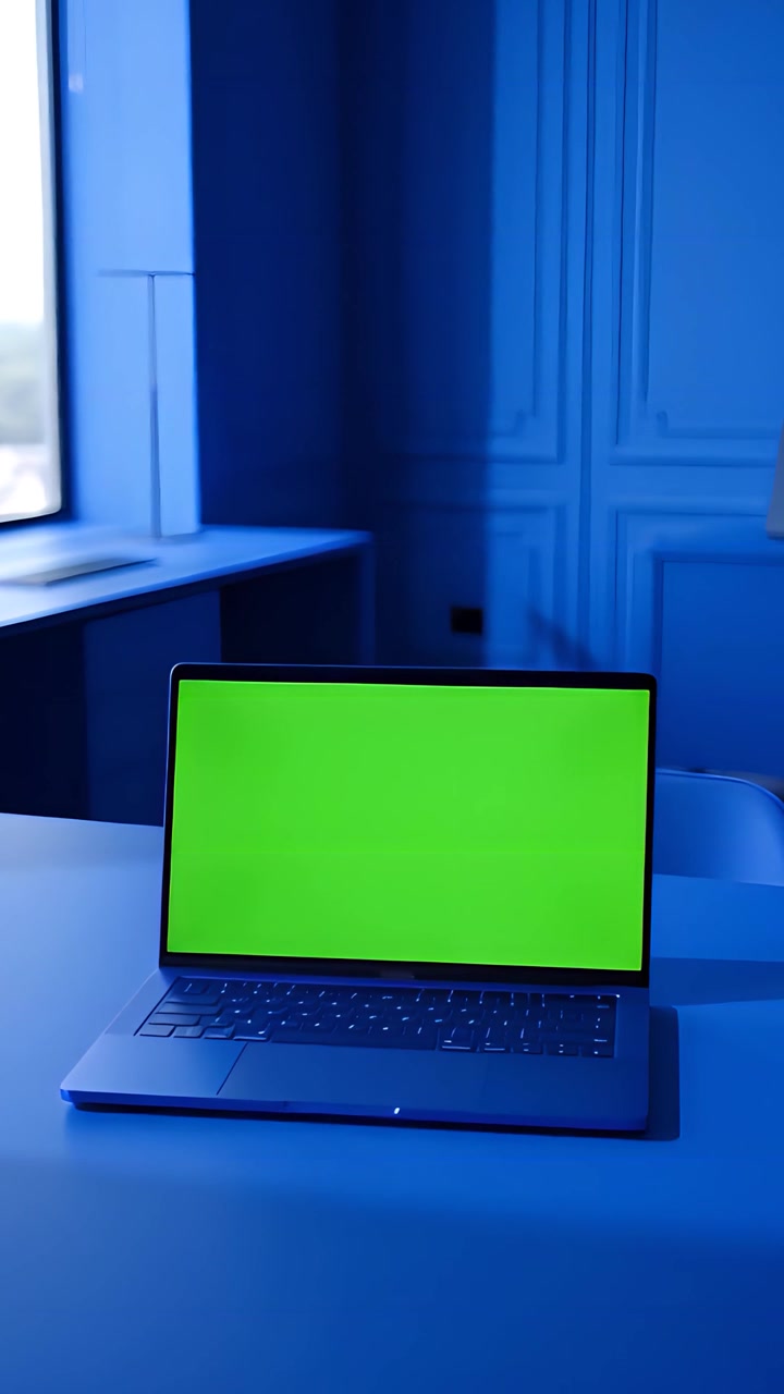 Laptop Green Screen Mockup Video 4K