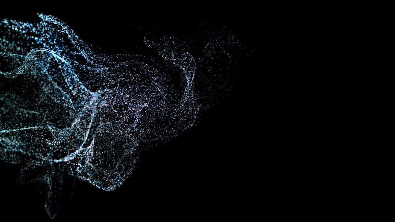 3D Illustration abstract futuristic technology innovation smoke wave curve swirl flow blue overlay effect on isolated back backgrounds