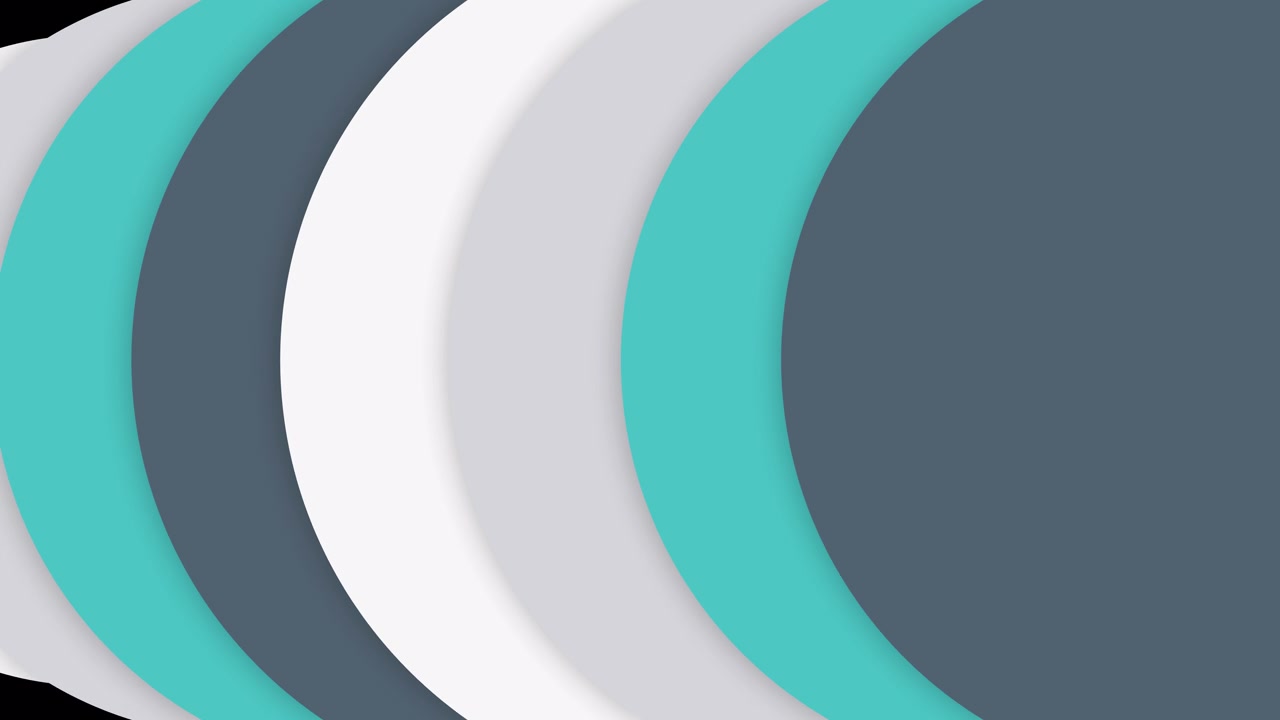 Abstract Geometric Circles Expanding and Overlapping in Modern Animation