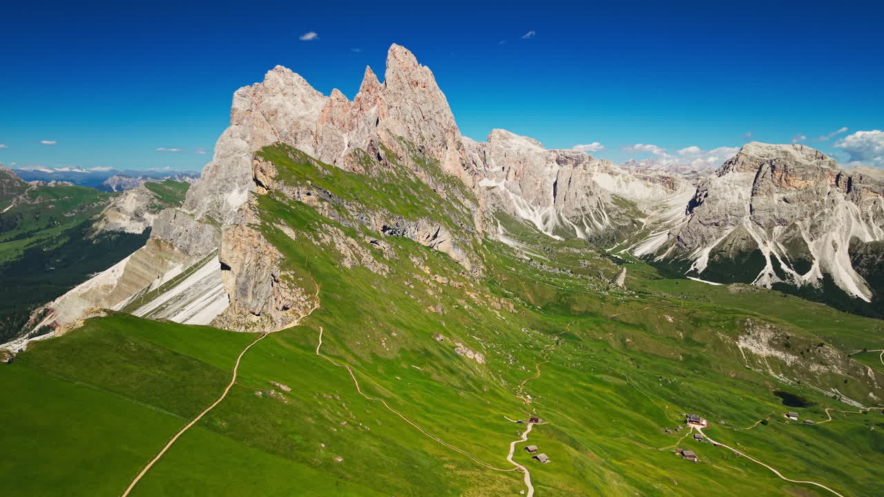 Professional 4K drone video from Mount Seceda, Italy
