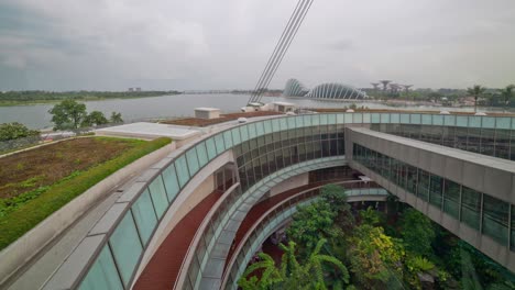 day light singapore city famous flyer ride bay panorama 4k time lapse