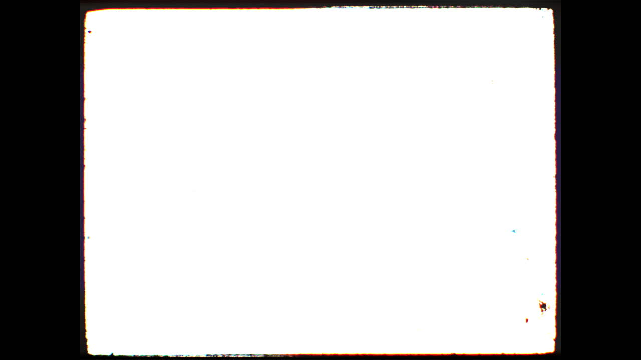 Real 35mm 4x3 film frame overlay - glitch