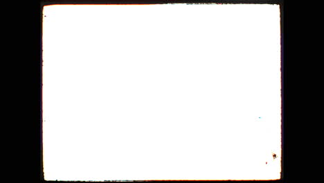 real 35mm 4x3 film frame overlay - glitch