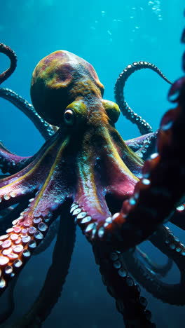 a majestic octopus underwater